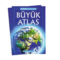 4E Atlas Büyük (Dünya Atlası) Karton Kapak Karatay Yayınevi
