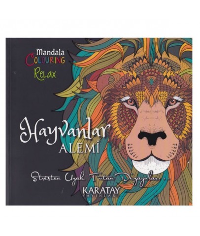 4E Boyama Kitabı Hayvanlar Alemi Mandala Karatay