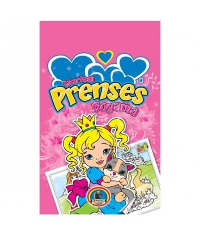 4E Prenses Boyama Kitabı Stickerli 16 Syf