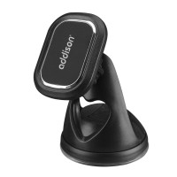 Addison ADS-143 Universal Ayarlanabilir Vantuz+Izgara aparatlı Siyah Mıknatıslı Araç Telefon Tutucu