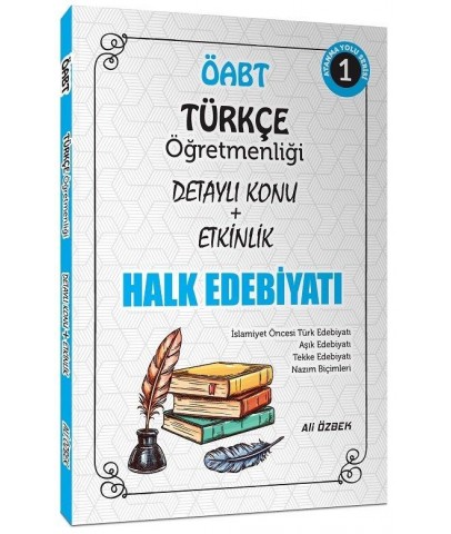 Ali Özbek 2021 ÖABT Türkçe Öğretmenliği Halk Edebiyatı Konu Anlatımlı 1. Kitap Ali Özbek