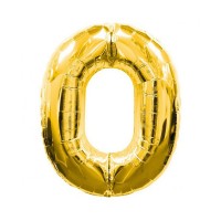 Altın Sarısı Folyo Rakam Balon 1 Metre