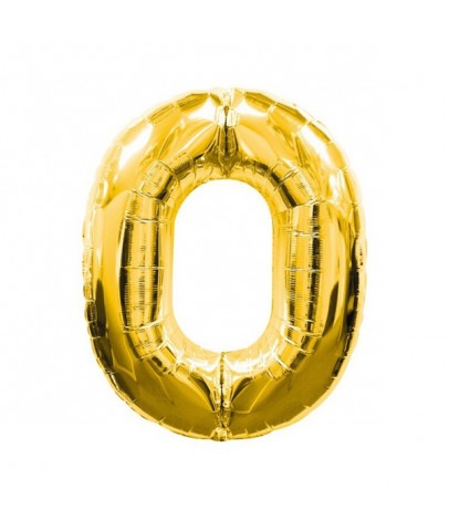 Altın Sarısı Folyo Rakam Balon 1 Metre