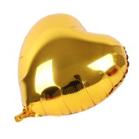 Altın Sarısı Kalp Folyo Balon 45 Cm.
