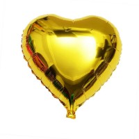 Altın Sarısı Kalp Folyo Balon 60 Cm.