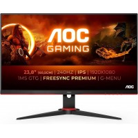 Aoc 27" Gaming 27G2S-EU 68,6cm cm (HDMI, DP 0,5 ms 240Hz 2560x 1440) siyah-kırmızı Pivot Monitör