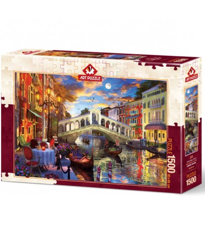 Art Puzzle 1500 Parça Rıalto Köprüsü Venedik 5372
