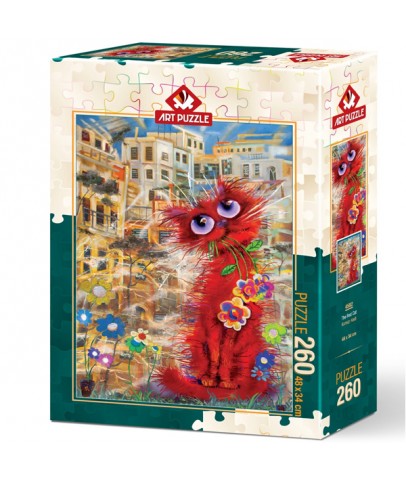 Art Puzzle 260 Parça Kırmızı Kedi 4582