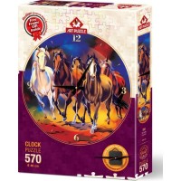 Art Puzzle 570 Parça Yılkı Atları Saat 5004