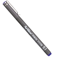Artline Çizim Kalemi 0.1 MM Mavi EK231