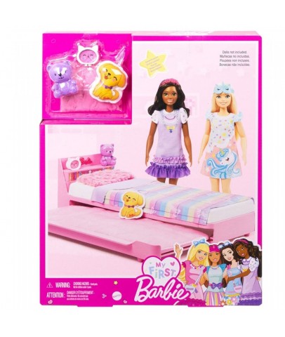 Barbie İlk Bebeğim Barbienin Yatağı Oyun Seti HMM64