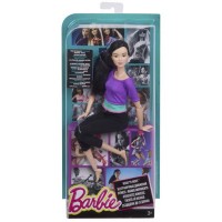Barbie Sonsuz Hareket Bebeği Kumral Siyah Taytlı DHL84