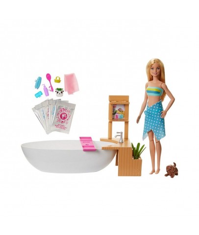 Barbie Wellness Barbie Nin Spa Günü Oyun Seti GJN32