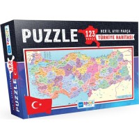 Bluefocus Puzzle 123 Prç Türkiye Haritası Bf124