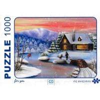 Ca Puzzle 1000 Parça Kış Manzarası 7018