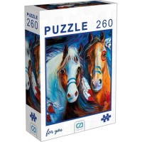 Ca Puzzle 260 Parça Atlar 6003