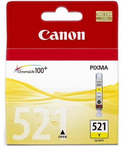 Canon CLI-521Y Yellow Sarı Mürekkep Kartuş MP260-540-550-560-620-630 MX860-870