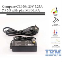 Compaxe CLI-304 Ibm- 20v-3.25a 7.9-5.5-With Pin Notebook Adaptör