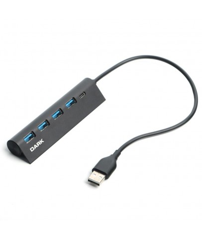 Dark DK-AC-USB346 USB Type-A to 1xUSB-C Charge 4 Port USB2.0 HUB
