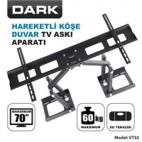 Dark DK-AC-VT32 37’-70’ Hareketli Köşe-Duvar TV Askı Aparatı