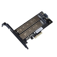 Dark SATA + NVMe M.2 SSD PCI-E Kartı