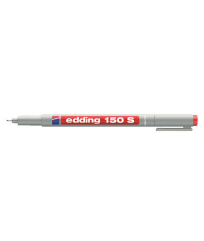 Edding Asetat Kalemi Non Permanent S Seri 0.3 MM Kırmızı 150S