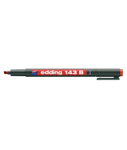 Edding Asetat Kalemi Permanent B Seri 1-3 MM Kırmızı 143 B