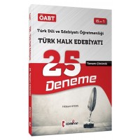 Edebiyat TV 2021 ÖABT Türk Dili Edebiyatı Türk Halk Edebiyatı 25 Deneme Çözümlü - Hidayet Aydın Edebiyat TV Yayınları