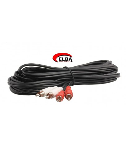 ELBA C0611 2RCA-2RCA 5mt Stereo Kablo