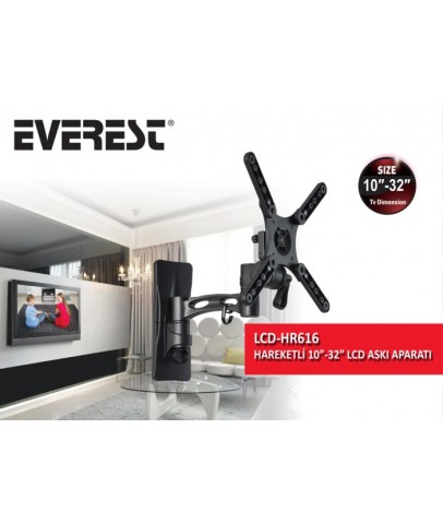 Everest LCD-HR616 10"-32" Hareketli Lcd Askı Aparatı