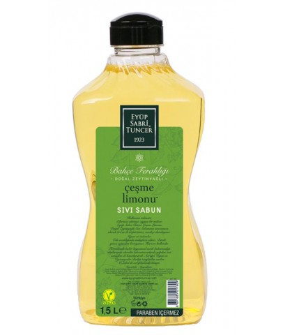 Eyüp Sabri Tuncer 1,5lt Çeşme Limonu Sıvı Sabun Doğal Zeytinyağlı