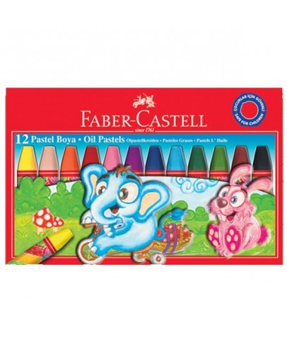 Faber-Castell Pastel Boya Red Line Karton Kutu Köşeli 12 Renk 5282 125312