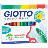 Giotto Keçeli Boya Kalemi Turbo Maxi 24 Renk 455000