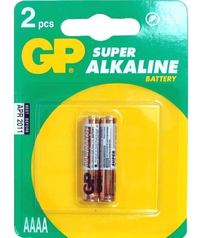 GP AAAA 25A Alkalin İncenin İncesi Pil 2'li Paket GP25A-U2