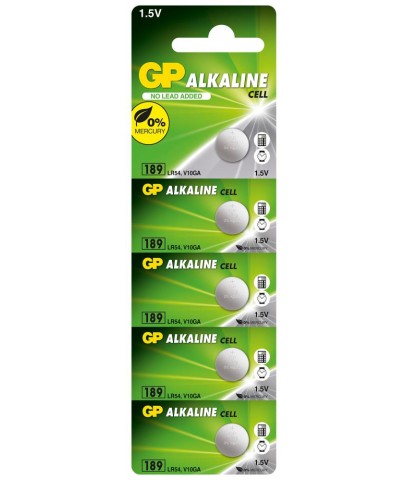 GP GP189-C5 LR54 Alkalin Düğme Pil 5'li Paket