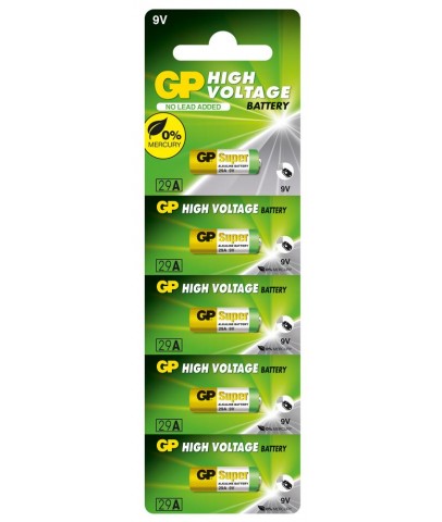 GP GP29A-C5 29A 9V Alkalin Spesifik Pil 5'li Paket