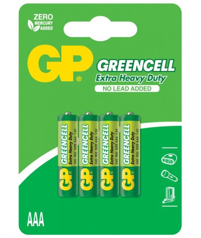 GP Greencel R03 AAA Boy İnce Çinko Kalem Pil 4'lü Paket GP24G-U4