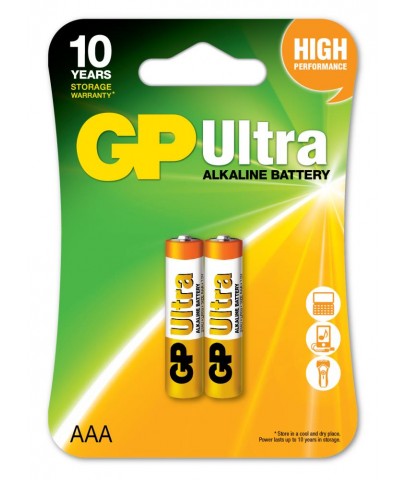 Gp LR03 AAA Boy Ultra Alkalin İnce Kalem Pil 2'li Paket GP24AU-2U2