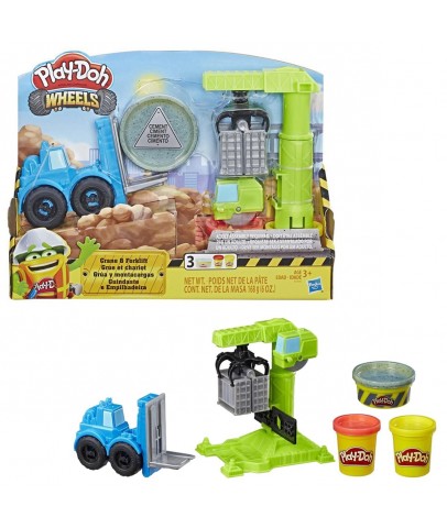 Hasbro Play-Doh Oyun Hamuru Çalışkan Vinç ve Forklift E5400