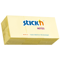 Hopax Stıckn Yapışkanlı Not Kağıdı 100 YP 35x51 Pastel Sarı 21530