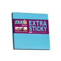 Hopax Stıckn Yapışkanlı Not Kağıdı Extra 90 YP 76x76 Neon Mavi HE21673