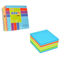 Hopax Stıckn Yapışkanlı Not Kağıdı Küp 400 YP 76x76 5 NP Mıx-B Renk 21538