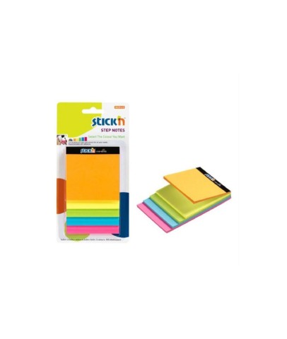 Hopax Stickn Yapışkanlı Not Kağıdı Magıc Küp 5 Neon Mıx Renk 150 YP 21423