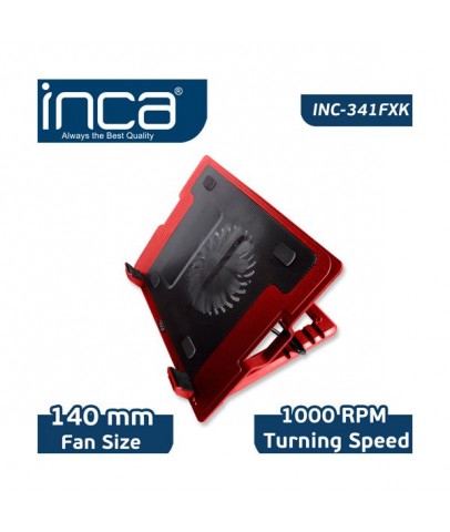 Inca Inc-341FXK Kırmızı Ergonomik Sessiz Usb Notebook Soğutucu