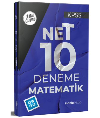 İndeks Kitap 2021 KPSS Matematik Net 10 Deneme Dijital Çözümlü İndeks Kitap