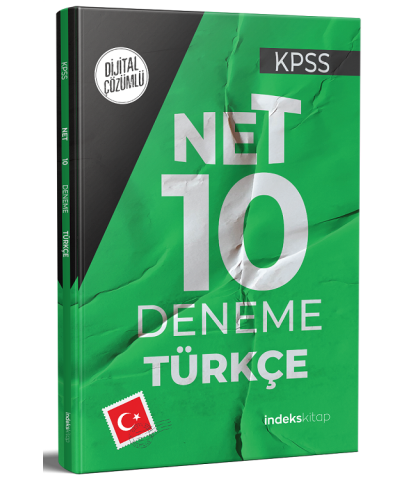 İndeks Kitap 2021 KPSS Türkçe Net 10 Deneme Dijital Çözümlü İndeks Kitap
