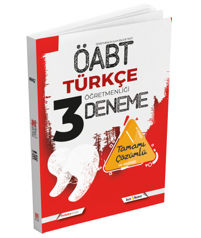 İndeks Kitap 2021 ÖABT Türkçe Öğretmenliği 3 Deneme Çözümlü İndeks Kitap Tercih Akademi