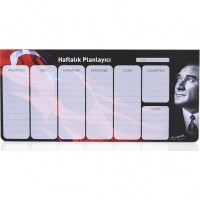 Keskin Color Haftalık Planlayıcı Blok Atatürk 12x26 830133-99
