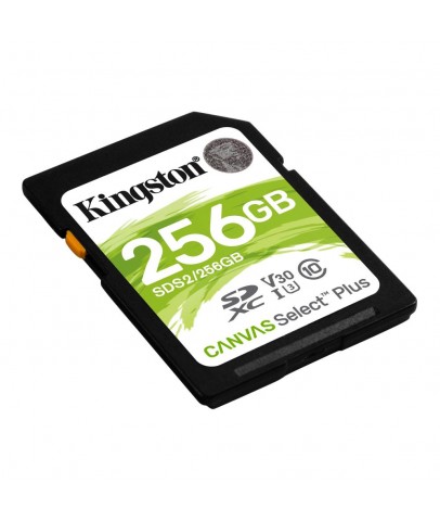 Kingston SDS2-256GB 256GB SDXC Canvas Select Plus 100R C10 UHS-I U3 V30 Hafıza Kartı