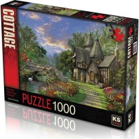 Ks Games Puzzle 1000 Parça Theold Waterway Cottage Dominic Davison 11355